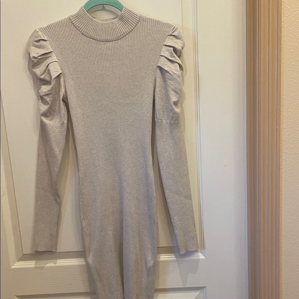 Elegant Long Sleeve Knit Dress